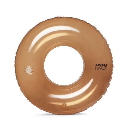 SKIMS x FUNBOY Sienna Clear Tube Float - 46" inflated w/ Cup Holder - FUNBOY