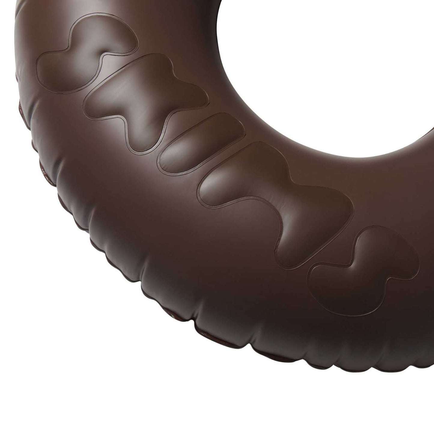 SKIMS x FUNBOY Cocoa Embossed Tube Float - 46" Inflated w/ cup holder - FUNBOY