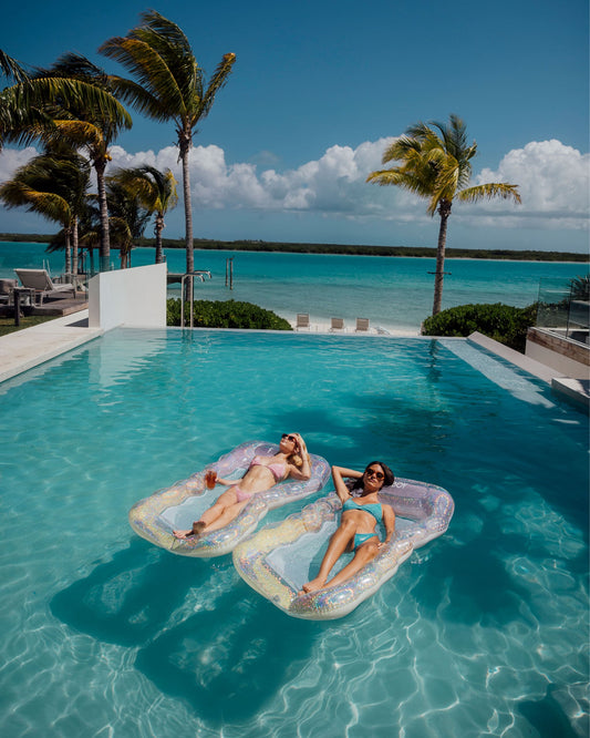 Glitter Ombre Mesh Lounger - 2 Pack - FUNBOY
