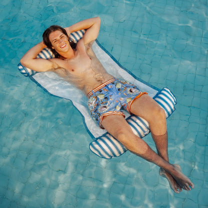 Fabric Pool Hammock, Denim Blue - FUNBOY