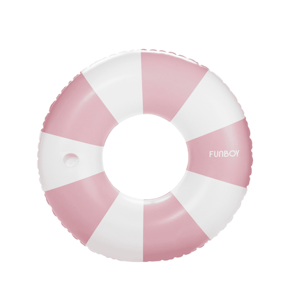 Pink Vintage Striped Tube Float - FUNBOY