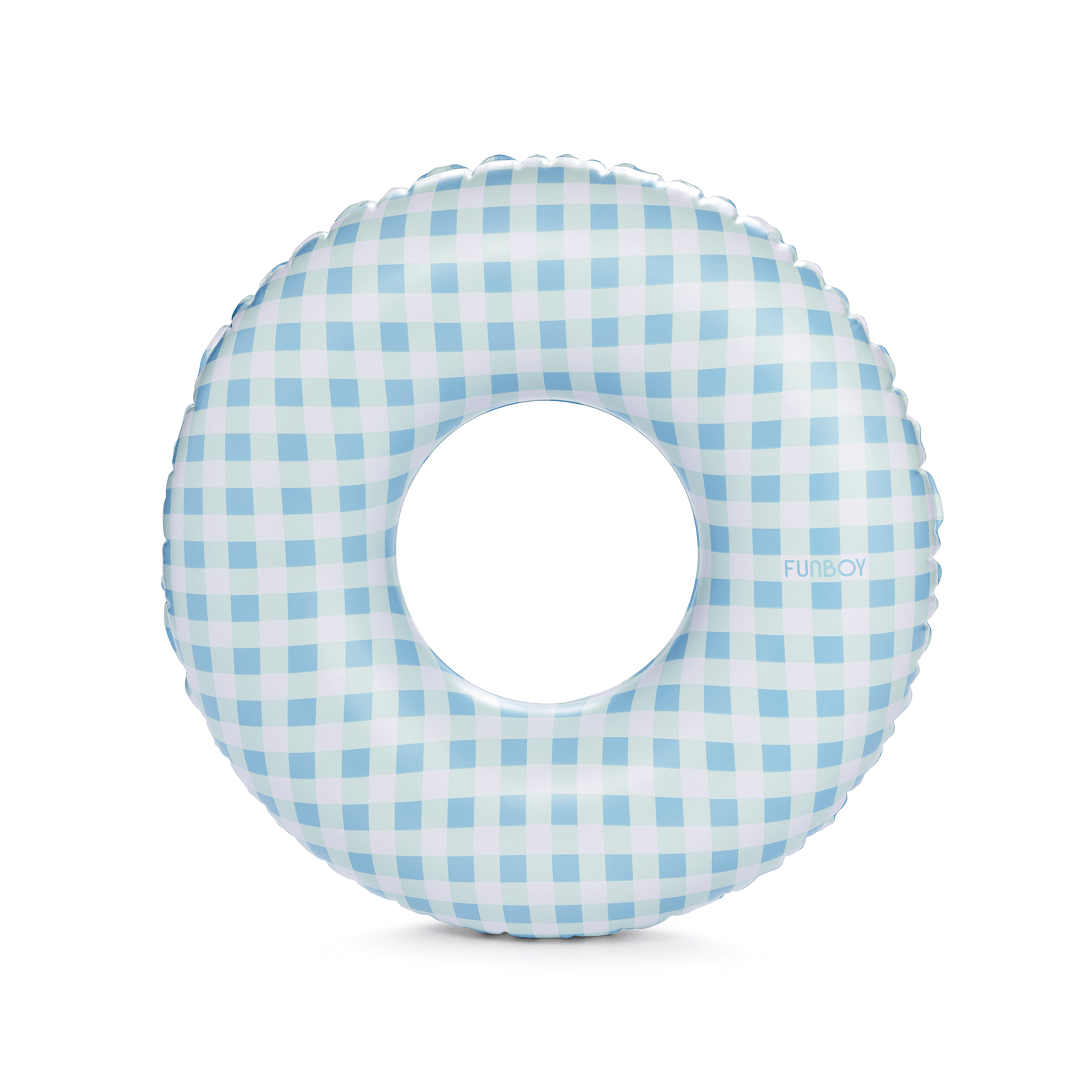 Blue Gingham Kids Tube Float - FUNBOY
