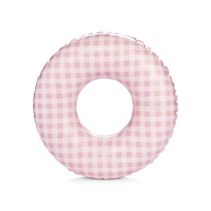 Pink Gingham Kids Tube Float - FUNBOY
