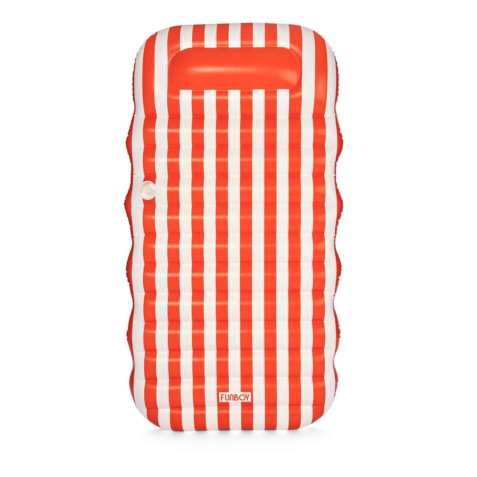 Flat Lounger Orange Stripe - FUNBOY