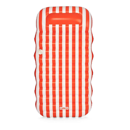Flat Lounger Orange Stripe - FUNBOY