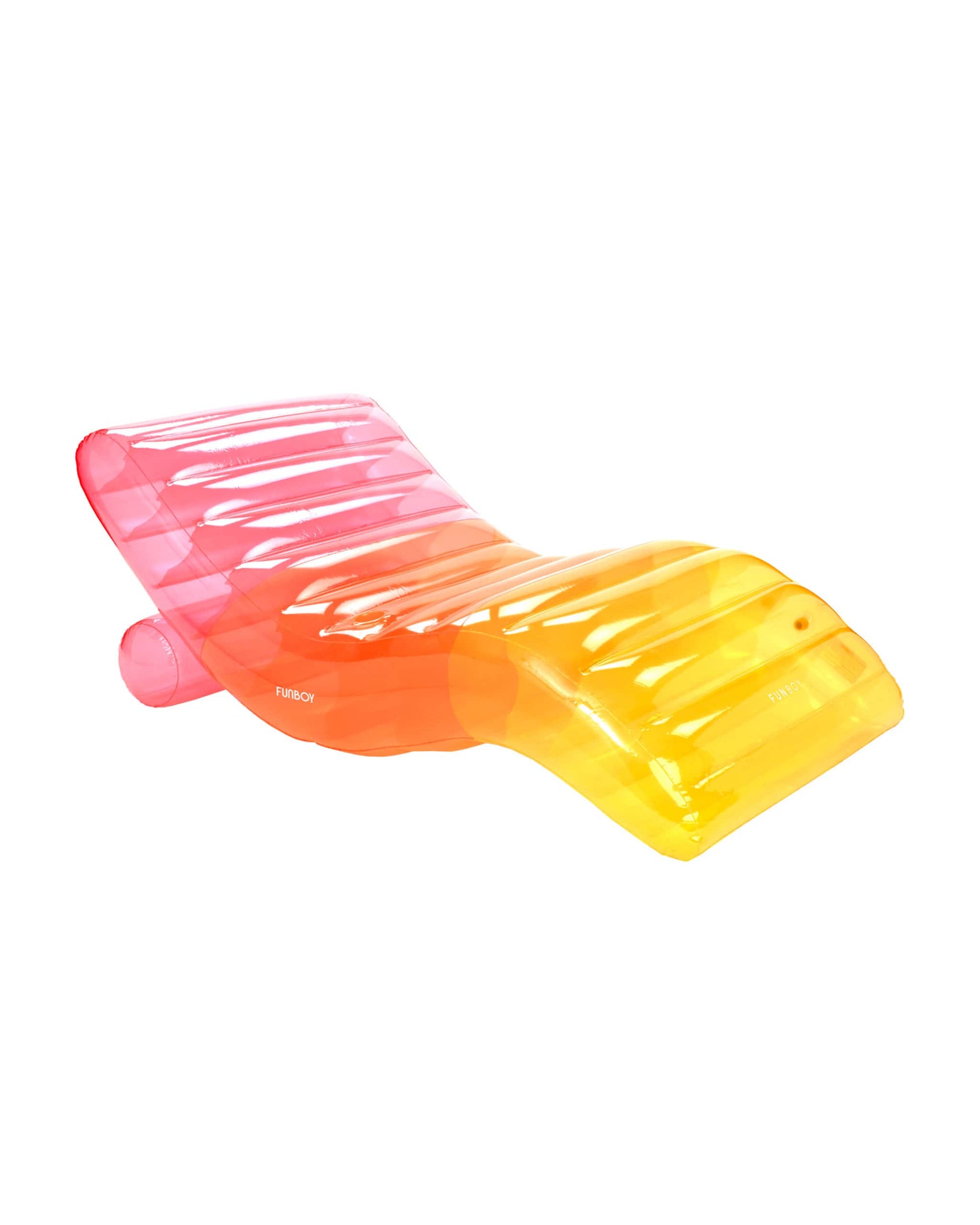 Clear Rainbow Chaise Lounger Pool Float - FUNBOY