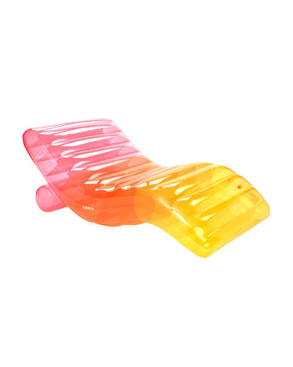 Clear Rainbow Chaise Lounger Pool Float - FUNBOY